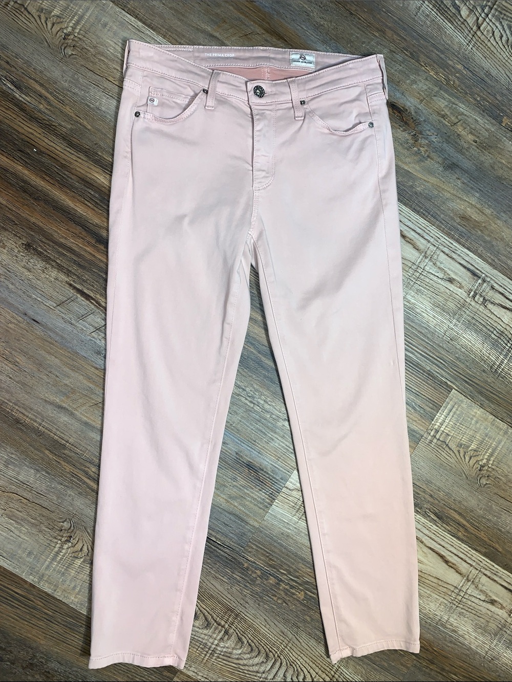 AG Adriano Goldschmied Pale Pink Skinny Jeans